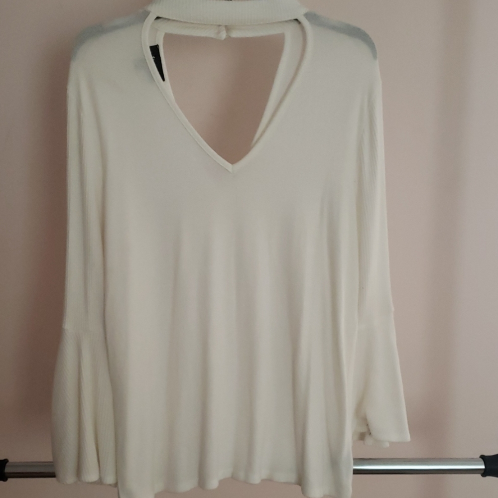 Collar sweetheart sweater